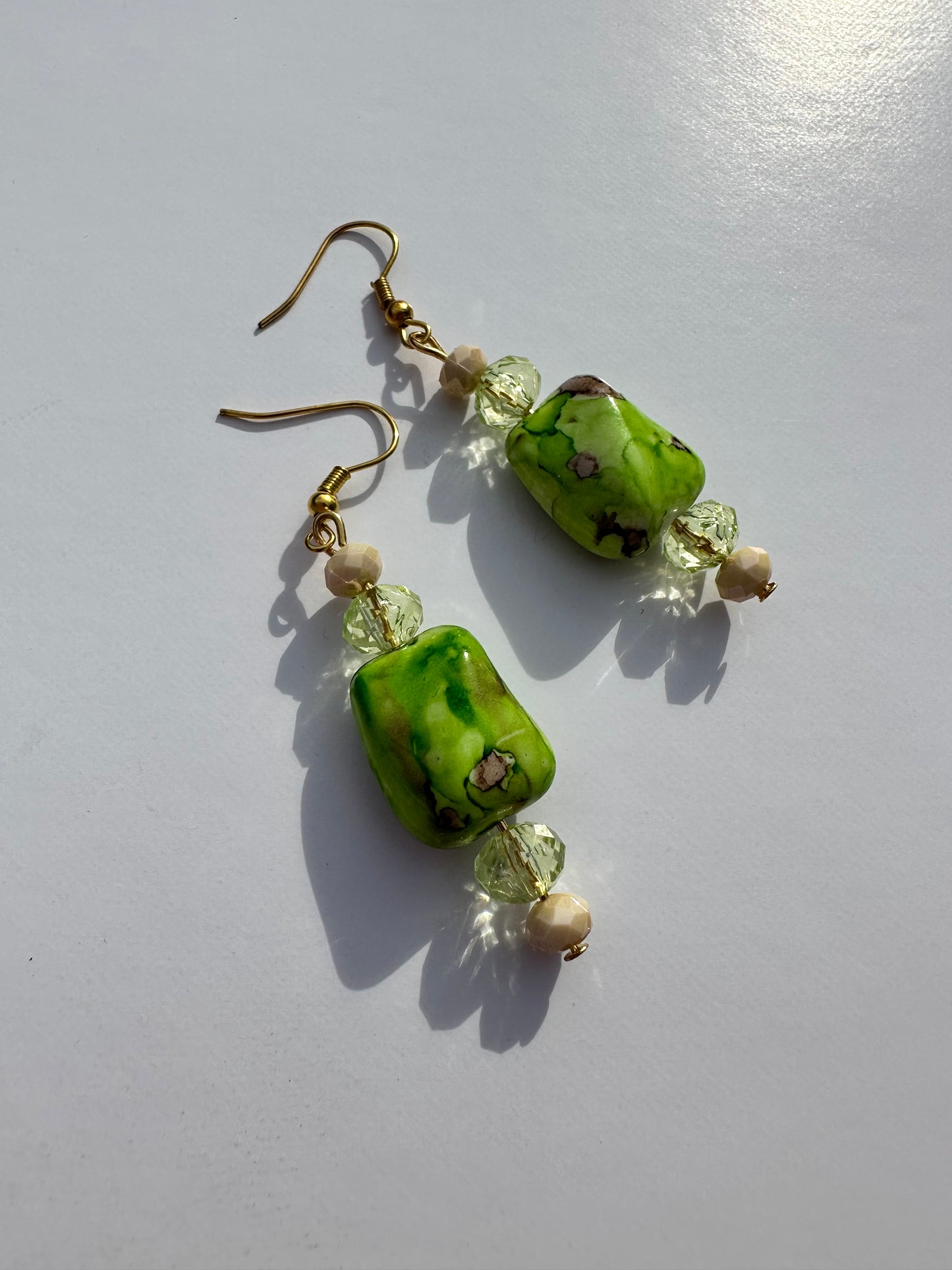 Green Rana Earrings